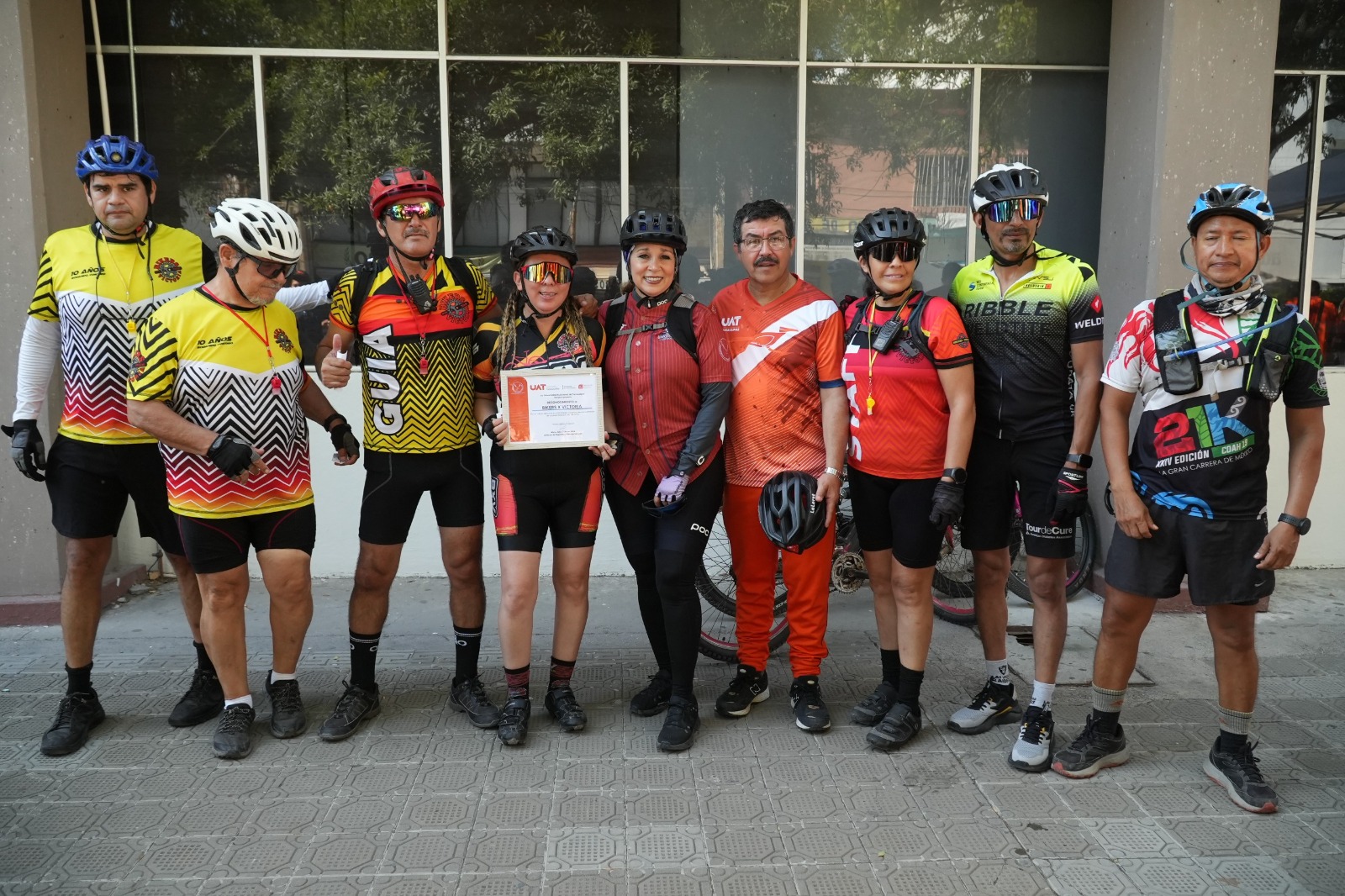 Encabeza el rector Dámaso Anaya la Gran Rodada UAT 14K en Ciudad Victoria